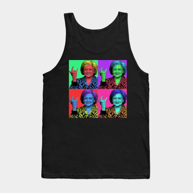 Betty White Tank Top by IMAM HAHAHA